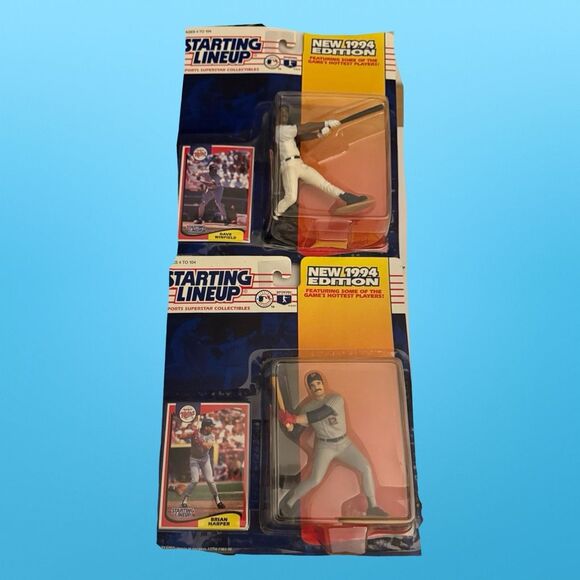 Sealed Vintage 94 MLB Starting Lineup MN Twins Dave Winfield Brian Harper Figure - Picture 5 of 16